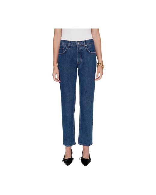 Anine Bing Blue Straight Jeans
