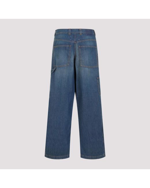 Maison Margiela Blue Wide Jeans for men