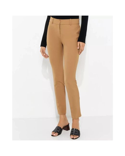 Ermanno Scervino Brown Slim-Fit Trousers