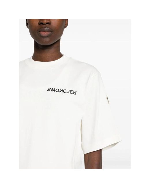 Moncler White T-Shirts