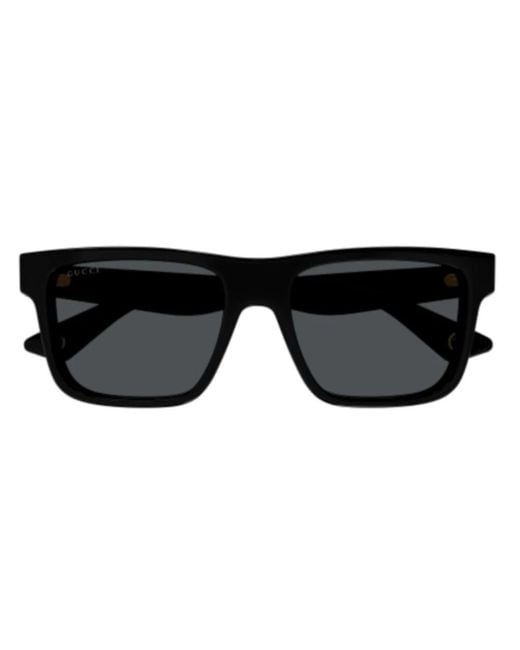 Gucci Black Trendige doppelschichtige sonnenbrille gg1618s