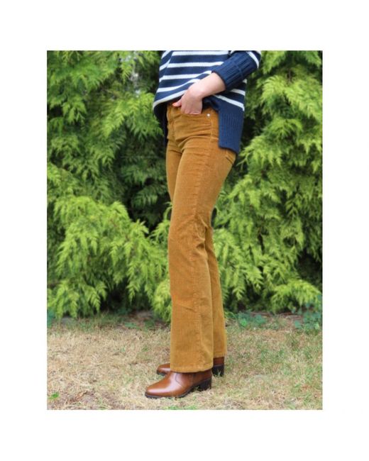Denim Studio Yellow Straight Trousers