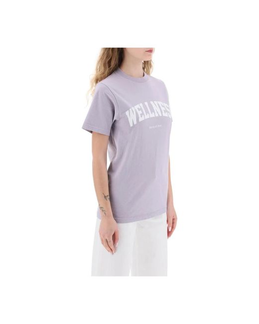 Tops > t-shirts Sporty & Rich en coloris Purple
