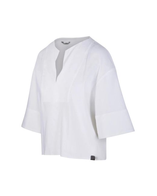 Max Mara White Blouses