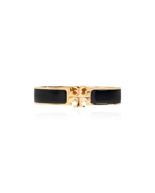 Tory Burch Accessoires ,Zwart ,Armband Met Logo in het Black