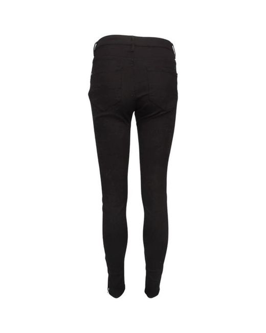 Freequent Black Slim-Fit Trousers