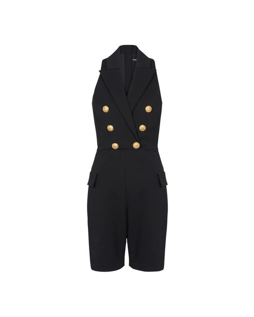 Balmain Black Playsuits