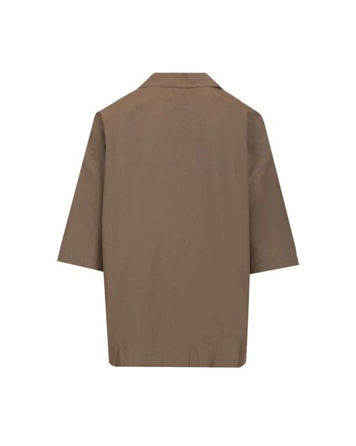 Rick Owens Brown Short Sleeve Shirts for men