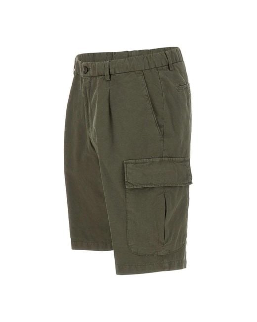 BRIGLIA Green Casual Shorts for men