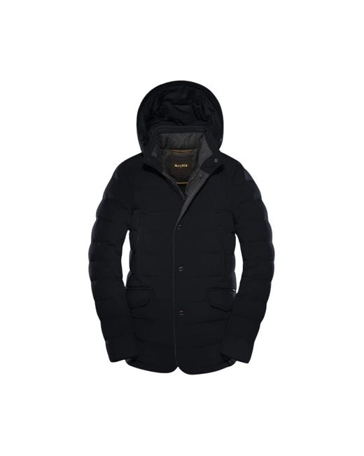Moorer Black Down Jackets for men