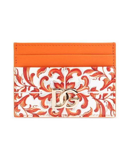 Dolce & Gabbana Orange Wallets & Cardholders