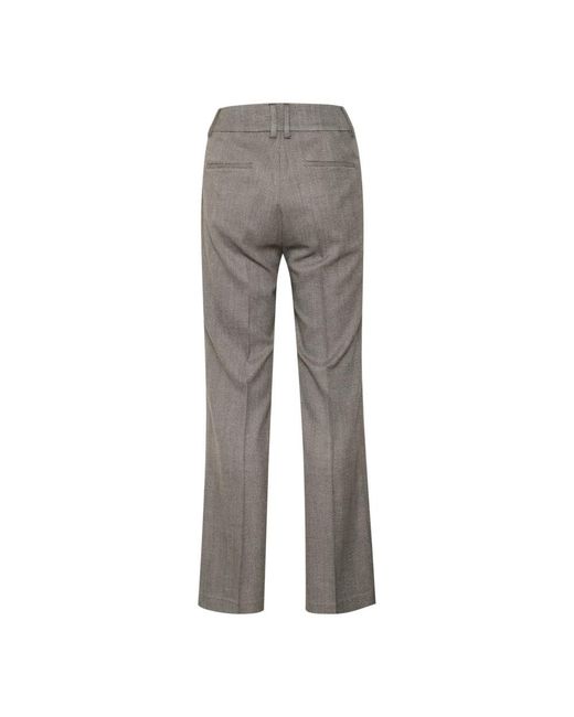 Inwear Gray Straight Trousers