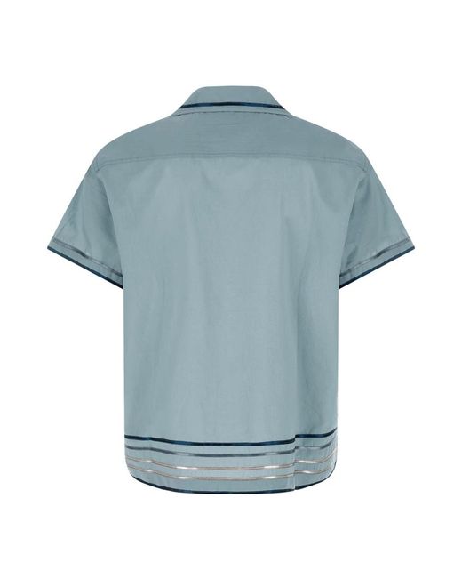 Bode Blue Short Sleeve Shirts for men