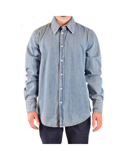 Calvin Klein Blue Denim Shirts for men