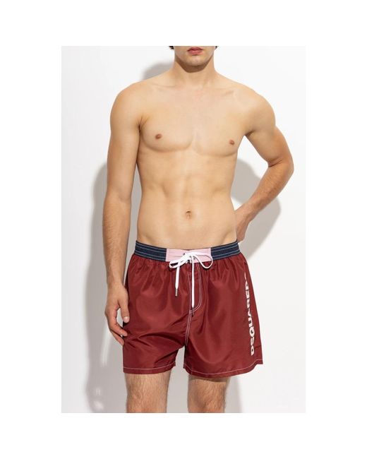 DSquared² Swimwear in het Red voor heren