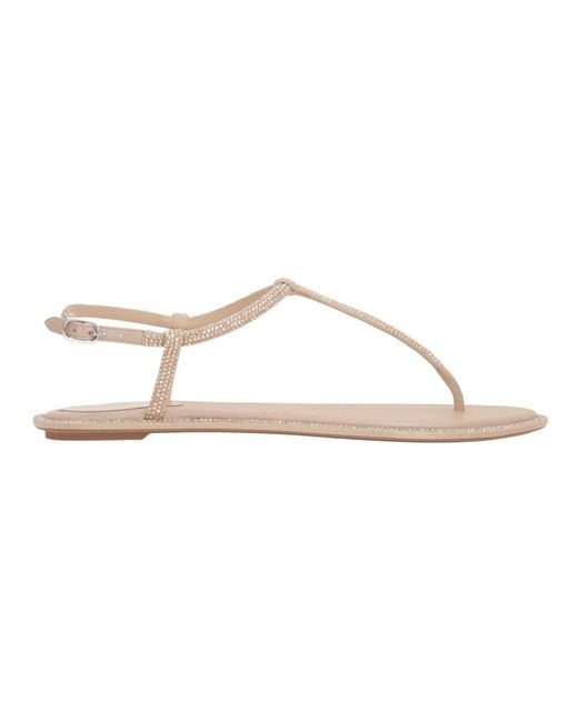 Rene Caovilla Metallic Flat Sandals