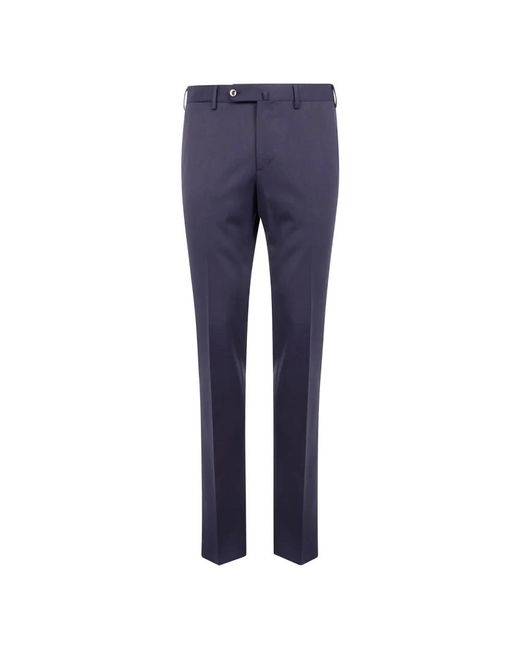 PT Torino Wollen Stretch Broek in het Blue voor heren