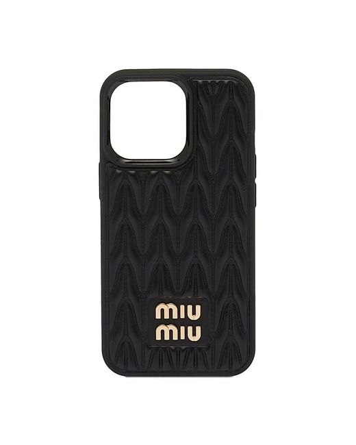Phone Accessories Miu Miu de color Black