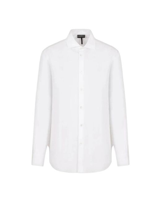 Emporio Armani Casual Shirts in het White voor heren
