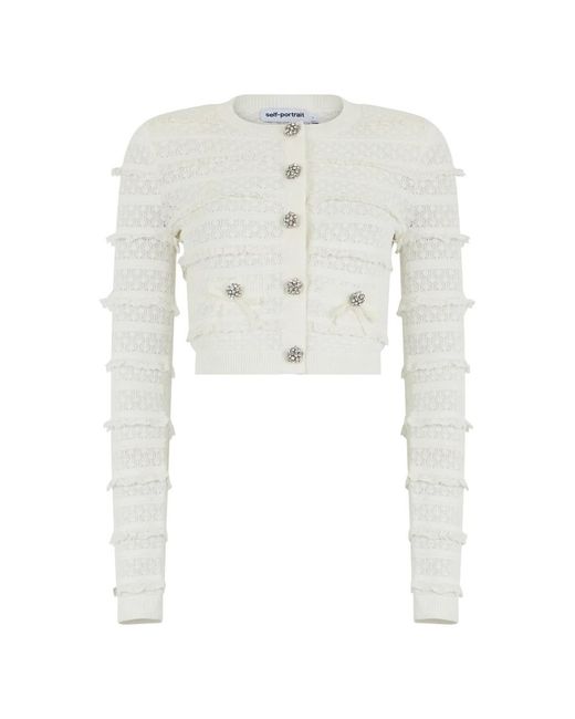 Self-Portrait White Cardigans