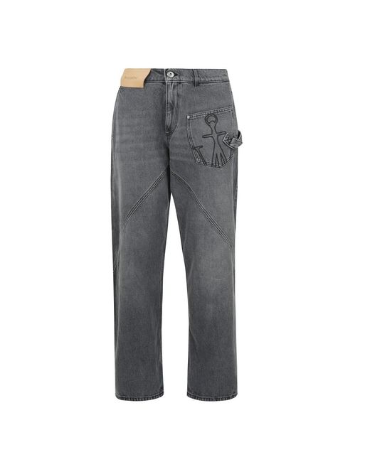 J.W. Anderson Gray Straight Jeans for men