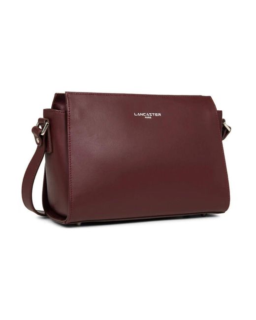 Lancaster Purple Zippée S Smooth Umhängetasche Bordeaux