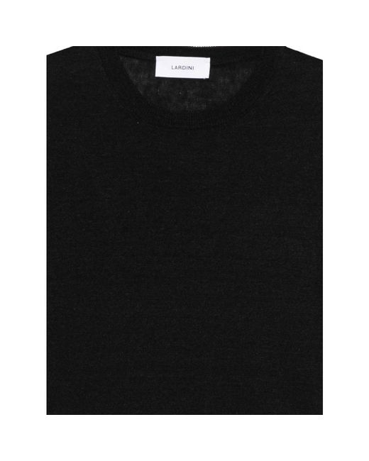 Lardini Black Round-Neck Knitwear for men