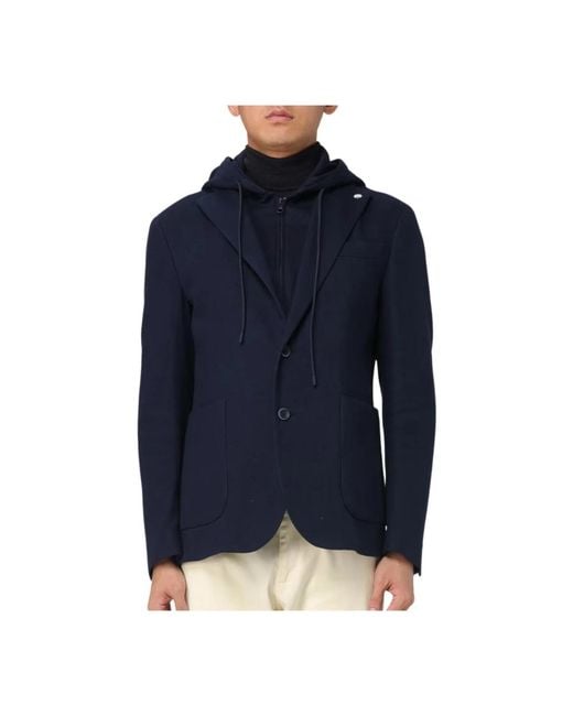 Manuel Ritz Blue Blazers for men