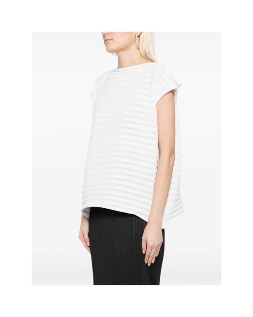 Issey Miyake White T-Shirts