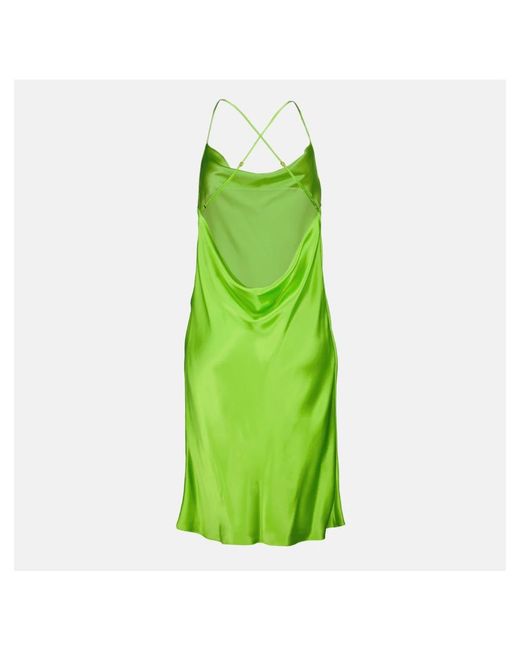 Saint Laurent Green Party Dresses