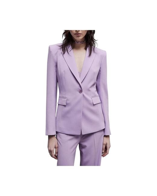 Patrizia Pepe Purple Blazers
