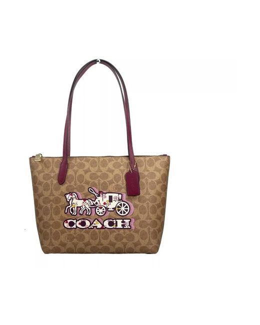 COACH Brown Tote Bags