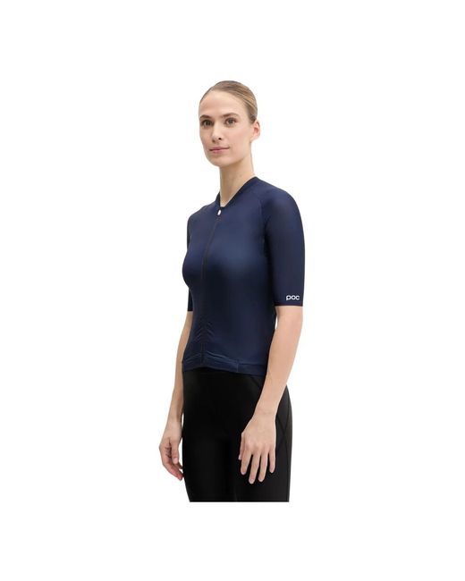 Poc Tops ,Blauw ,Polyester Pristine Jersey in het Blue
