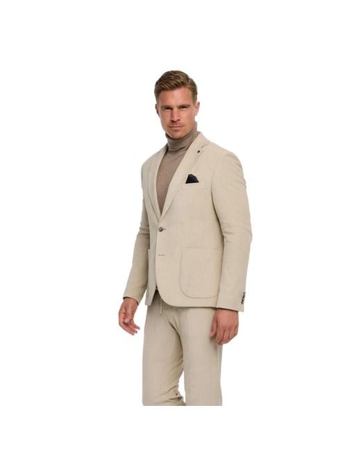 Blazers Zuitable pour homme en coloris Natural