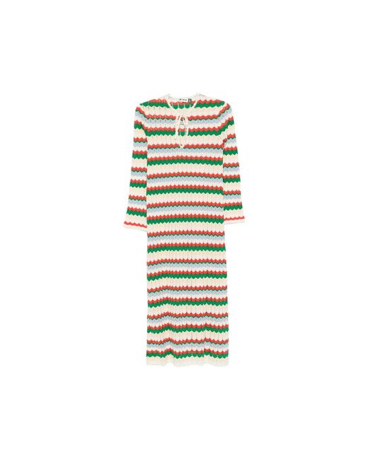 Rixo White Knitted Dresses