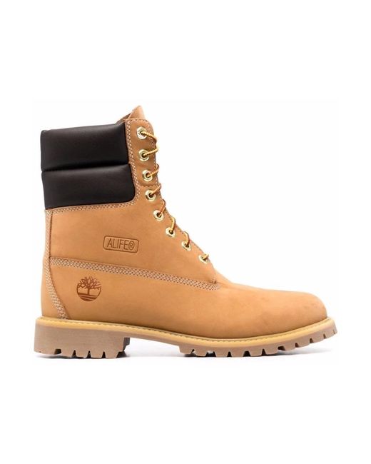 Timberland Brown Lace-Up Boots for men