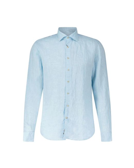 Camicia in lino per l'estate di Stenstroms in Blue da Uomo