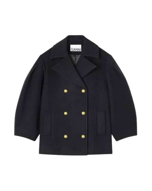 Ganni Blue Light Jackets