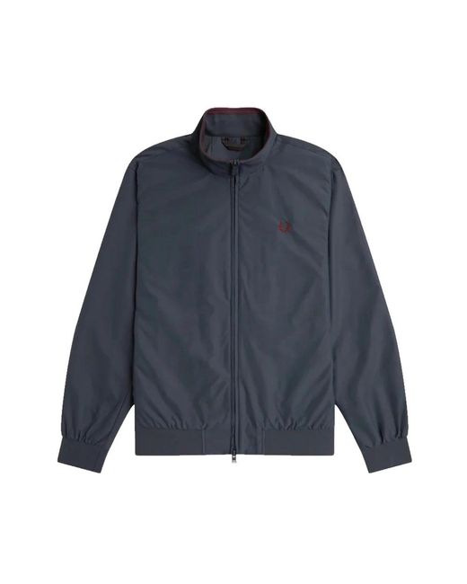 Fred Perry Blue Light Jackets for men