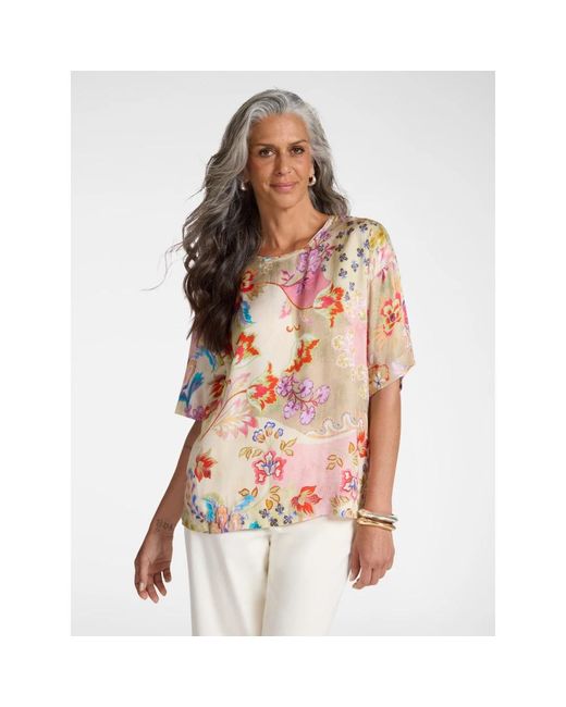 Blouses Elena Miro de color Pink