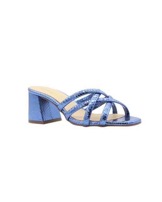 CTWLK Blue Heeled Mules