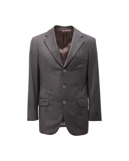 Burberry Jassen ,Grijs ,Wol 1500/008 A5330 Pinstripes Wool Suit in het Gray voor heren