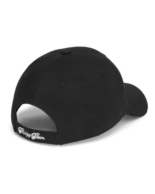 Philipp Plein Black Baseball Cap Teddy Bear