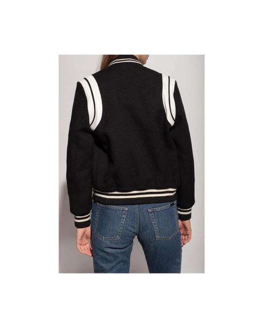 Saint Laurent Black Bomber Jackets