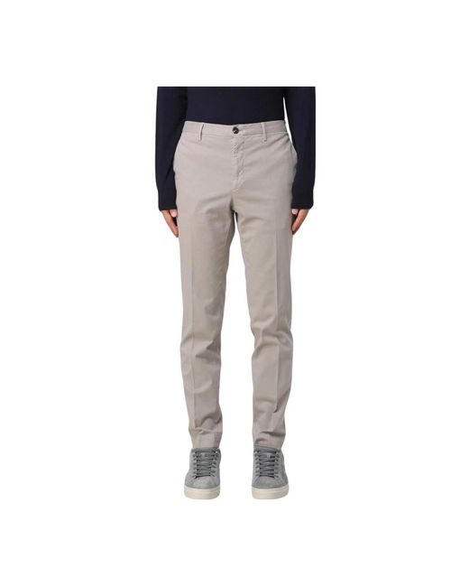 Chinos di Incotex in Gray da Uomo