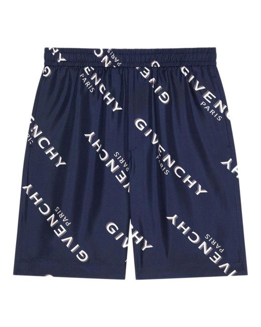Givenchy Blue Casual Shorts for men