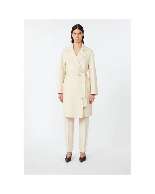 Max Mara Natural Belted Coats