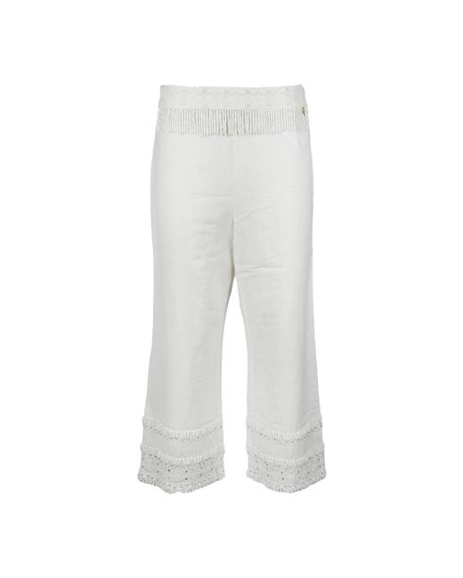 Pantalones Anchos De Moda, Mujer, Talla Twinset de color Gray