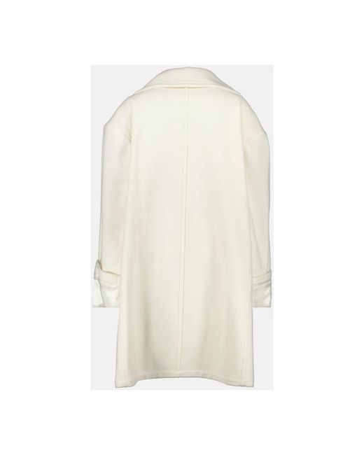 MM6 by Maison Margiela White Double-Breasted Coats