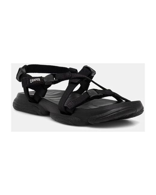 Flat Sandals Camper en coloris Black